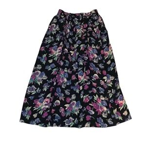 Worthington | Vintage Y2K Floral Romantic Cottagecore Pleated Skirt Size 6